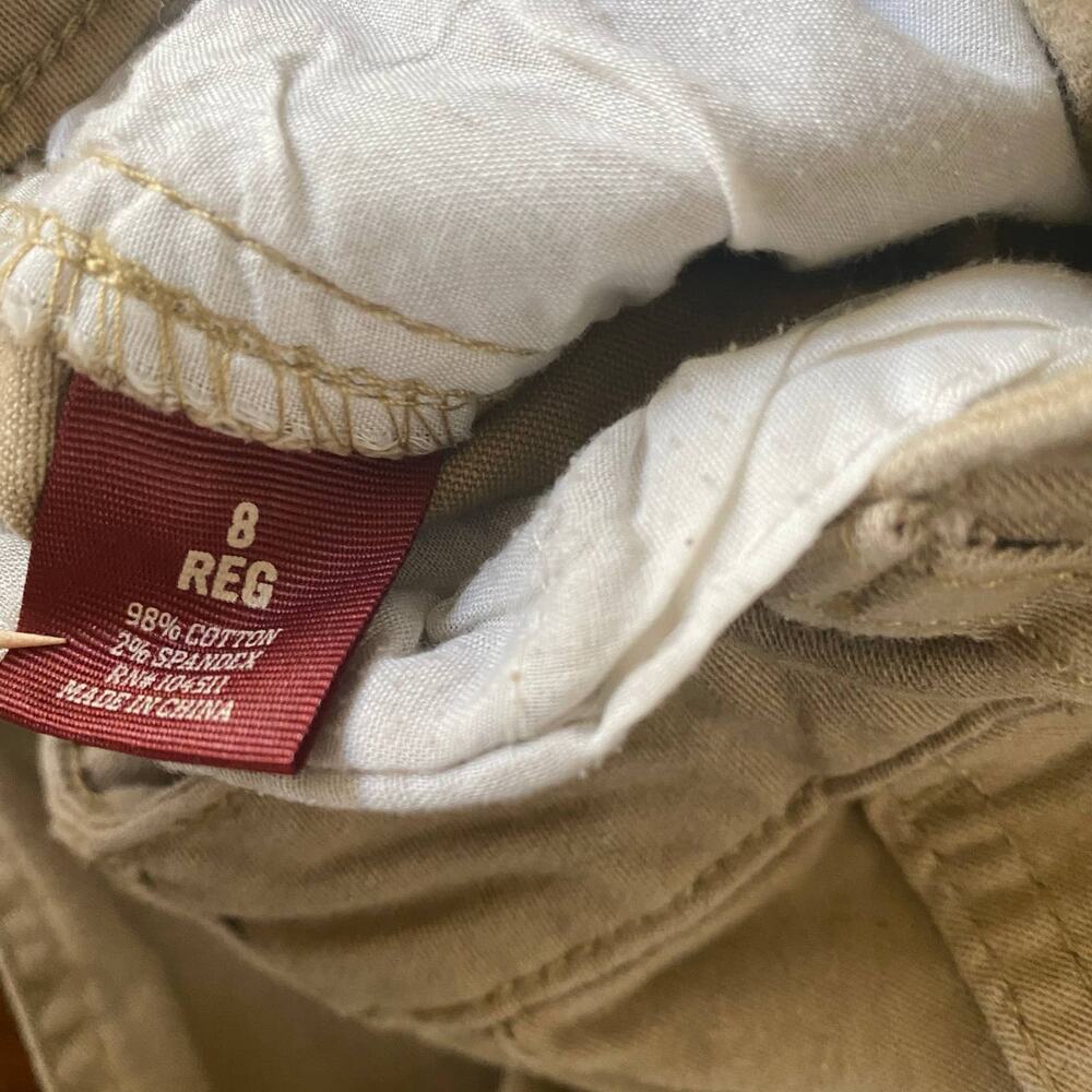 ARIZONA JEAN COMPANY Khaki Boys Jeans Adjustable Waist Sz 8 - Picture 6 of 7
